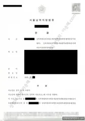 피해자대리(성공) 처분문서
