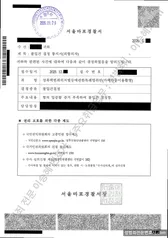 무혐의(불입건) 처분문서
